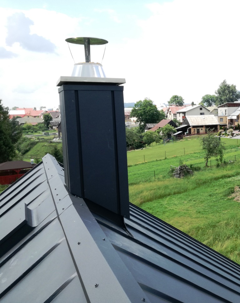 Sada na oplechovanie komina VOK AL RAL 7016 4